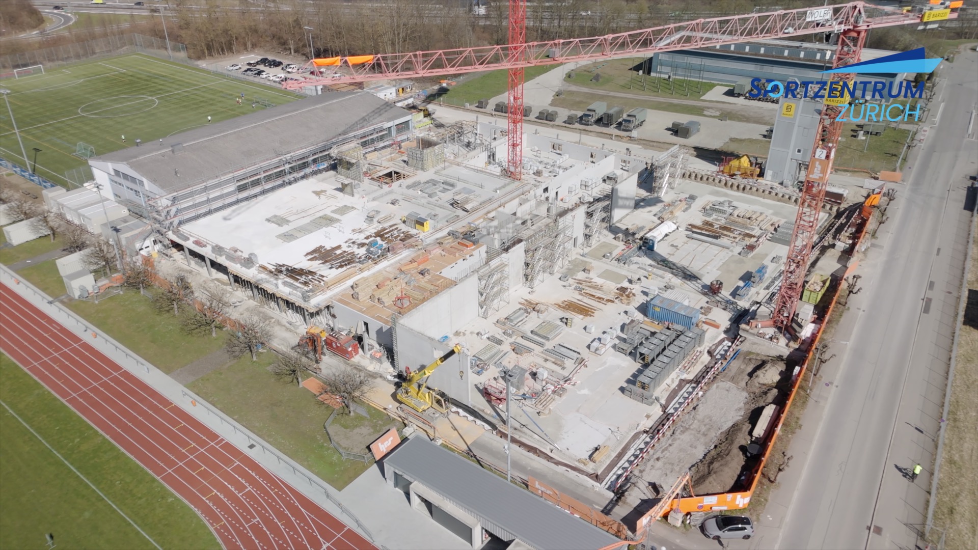 Baustelle Sportzentrum Zürich März 2025