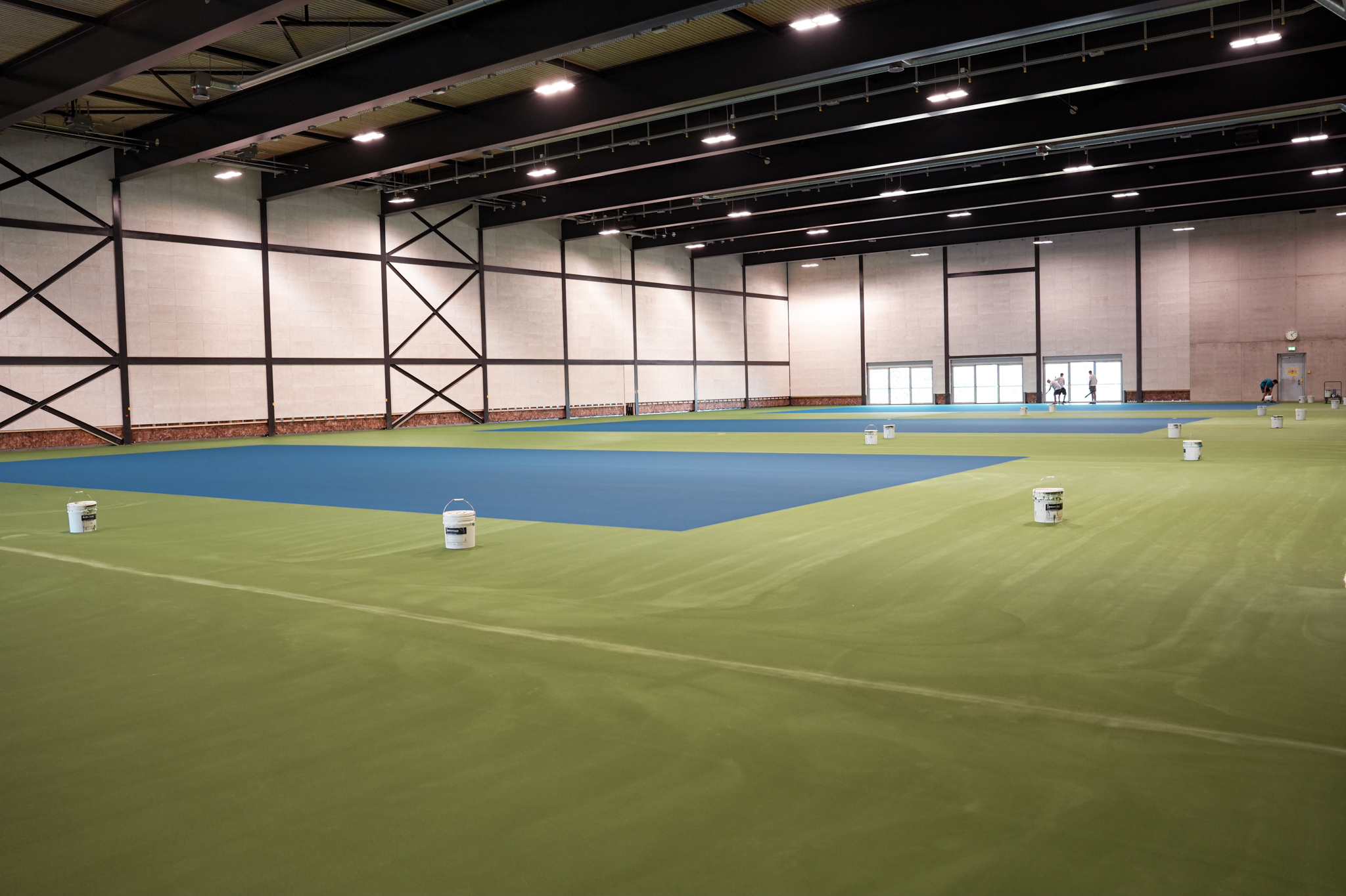 Sportzentrum Zürich Baustelle - Tennisplatz